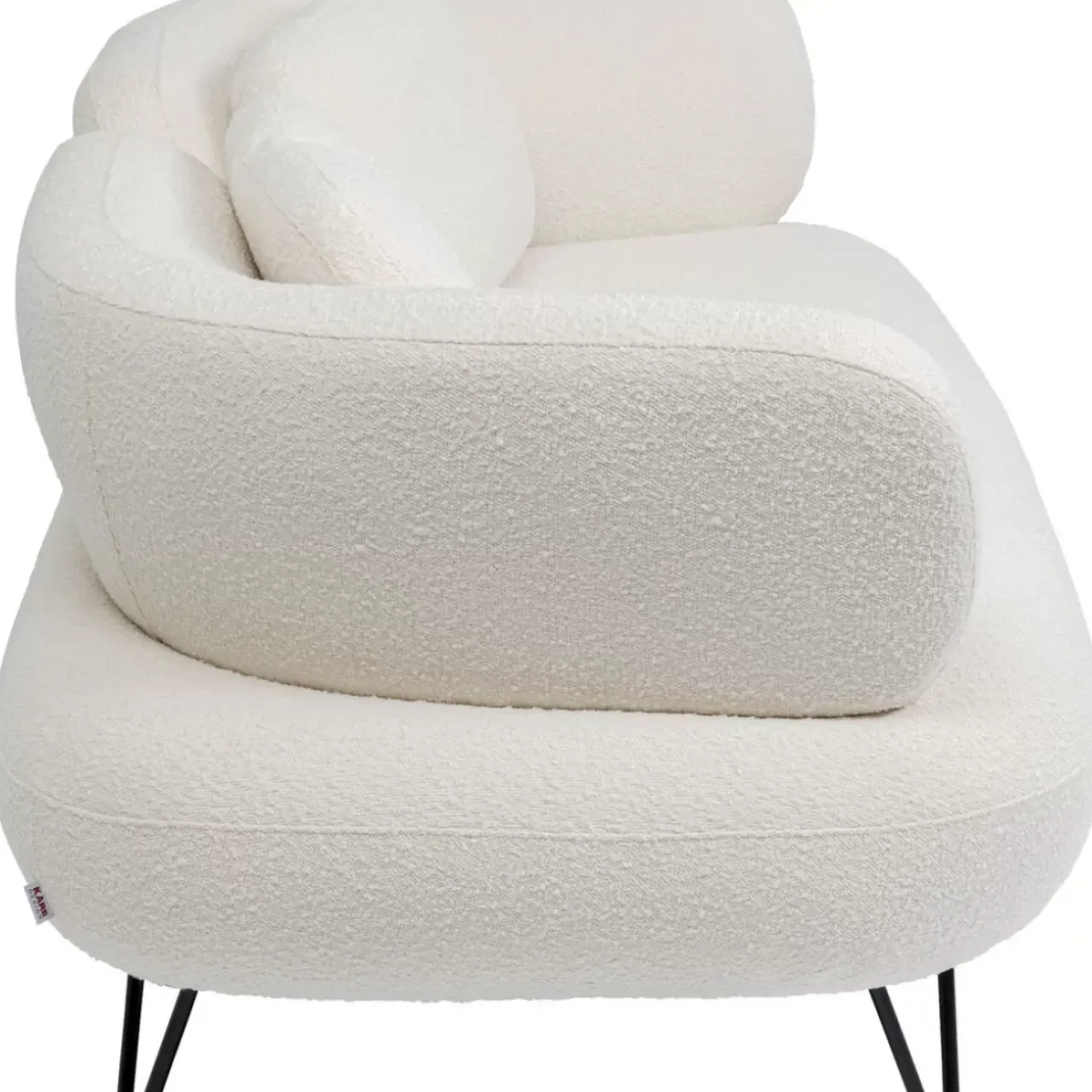 KARE Design Sofas & Couches-Sofa Peppo 2-Sitzer Weis 182Cm