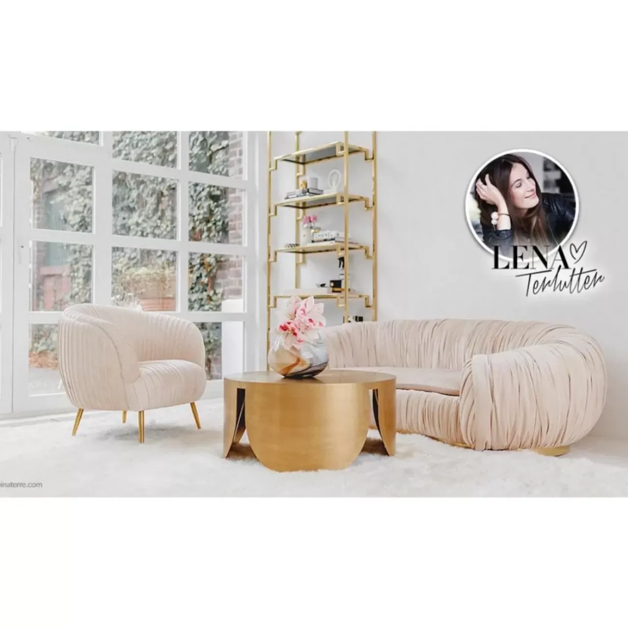 KARE Design Sofas & Couches-Sofa Perugia 2-Sitzer Creme