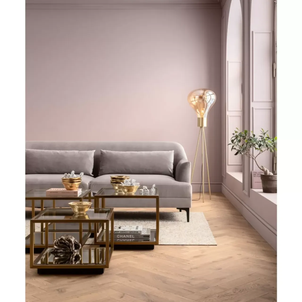 KARE Design Sofas & Couches-Sofa Proud 3-Sitzer Grau