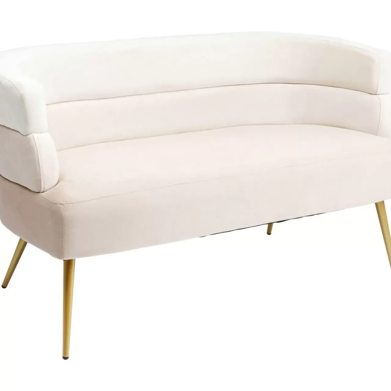 KARE Design Sofas & Couches-Sofa Sandwich 2-Sitzer Creme 125Cm