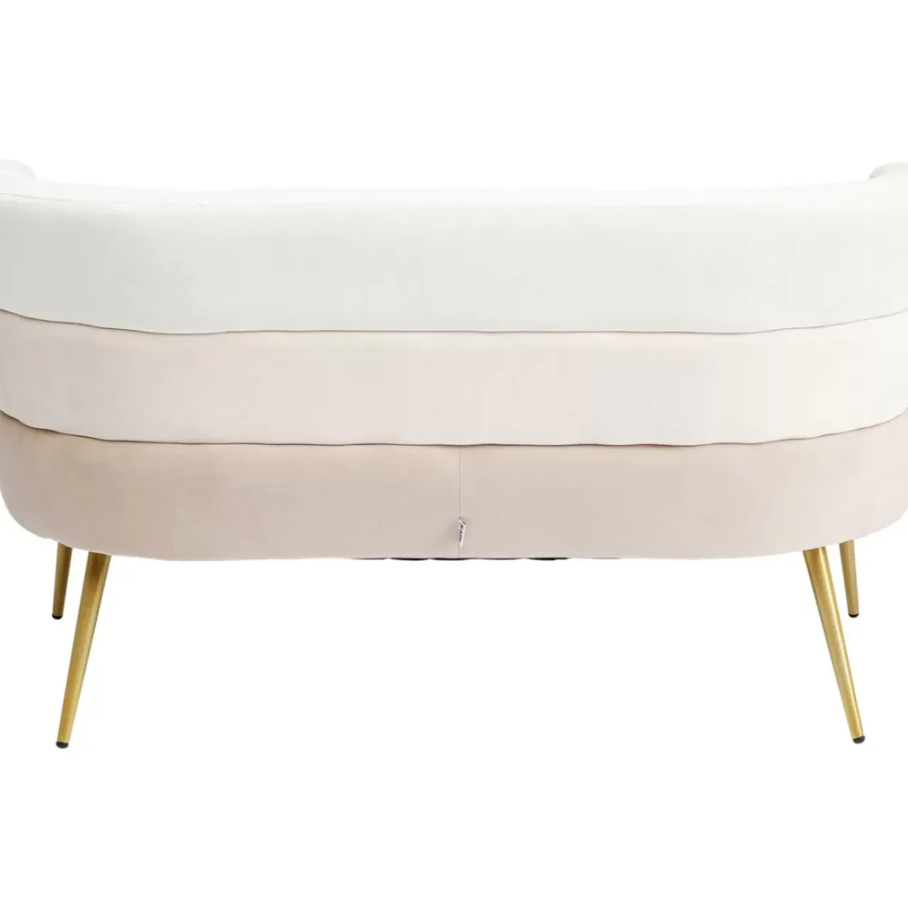 KARE Design Sofas & Couches-Sofa Sandwich 2-Sitzer Creme 125Cm