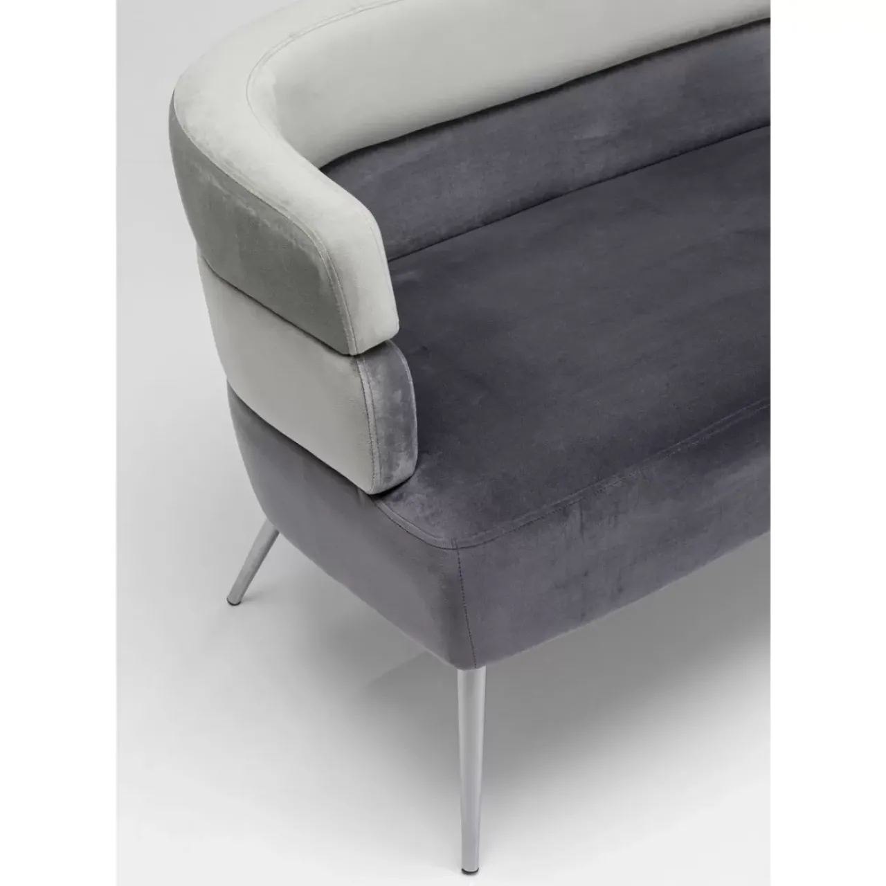 KARE Design Sofas & Couches-Sofa Sandwich 2-Sitzer Grau