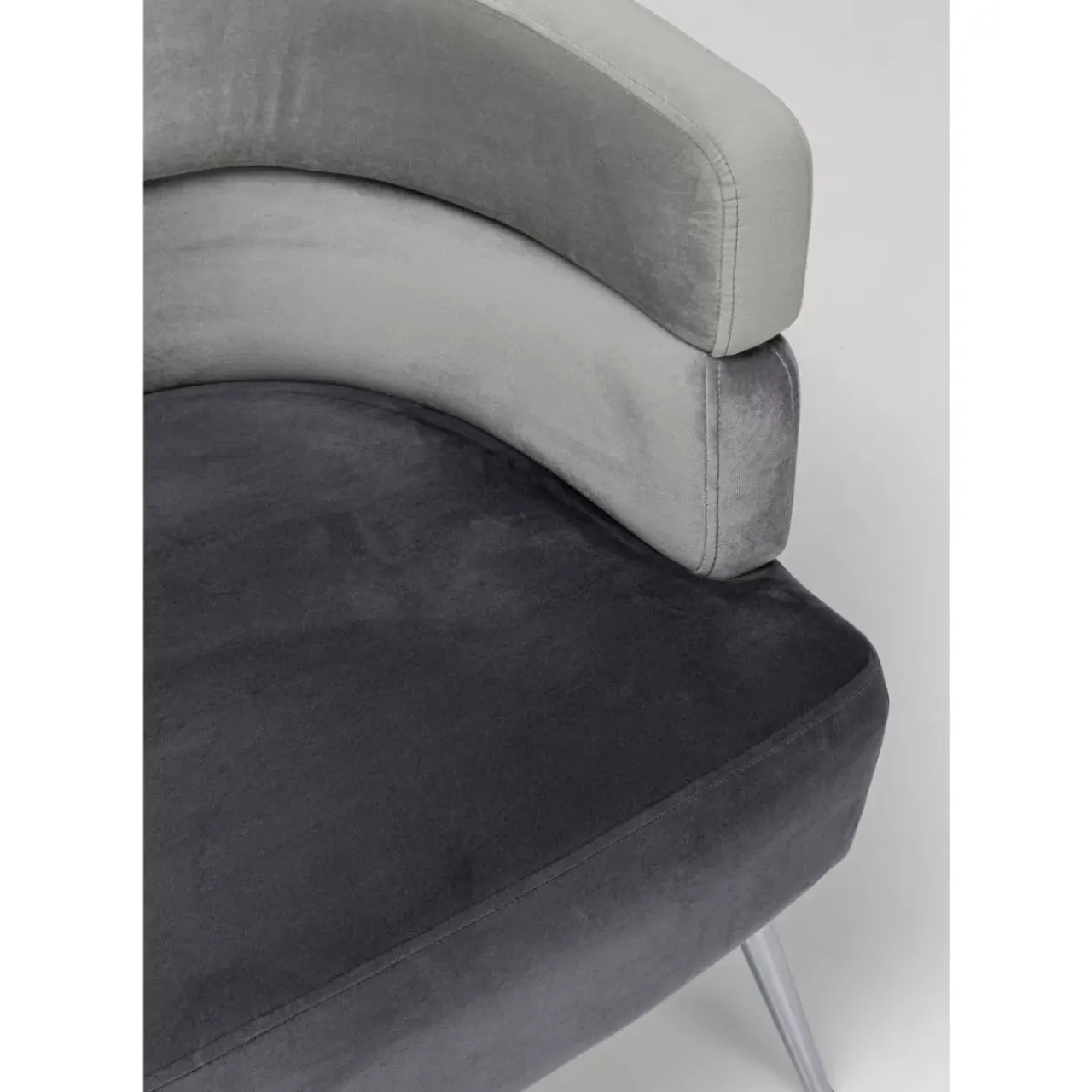 KARE Design Sofas & Couches-Sofa Sandwich 2-Sitzer Grau