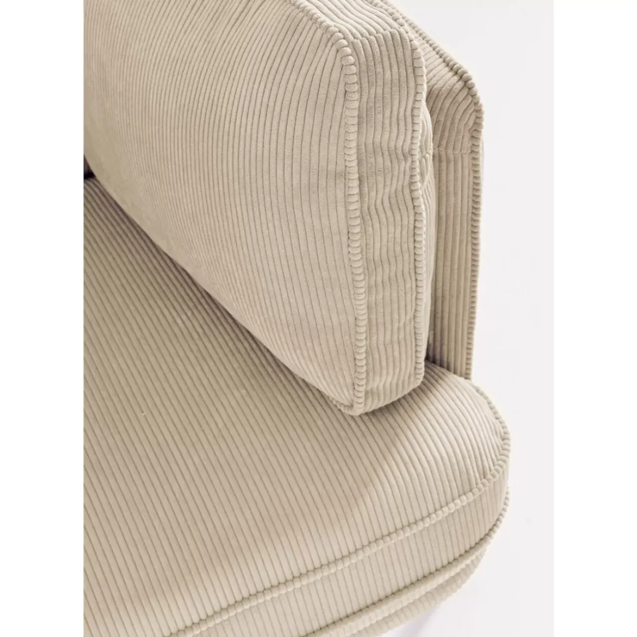 KARE Design Sofas & Couches-Sofa Shirly 3-Sitzer Creme