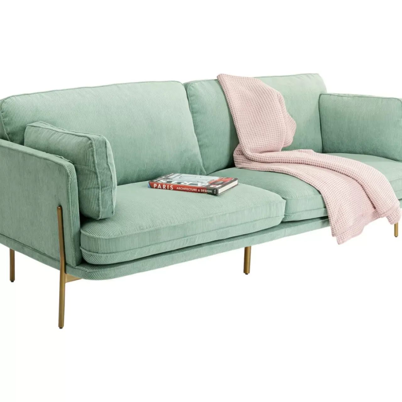 KARE Design Sofas & Couches-Sofa Shirly 3-Sitzer Mint