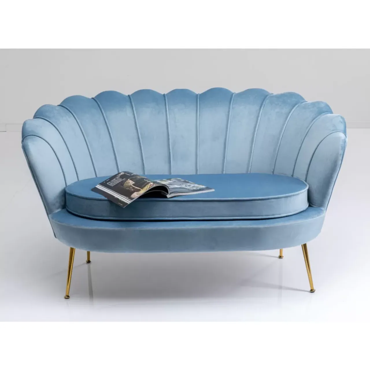 KARE Design Sofas & Couches-Sofa Water Lily 2-Sitzer Aqua 132Cm