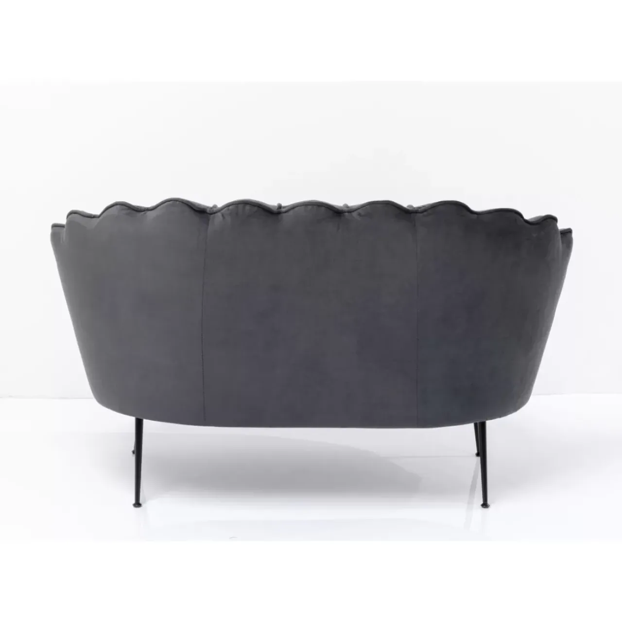 KARE Design Sofas & Couches-Sofa Water Lily 2-Sitzer Black Grau