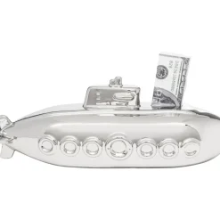 KARE Design Deko & Geschenkartikel-Spardose Submarine Silber 11Cm