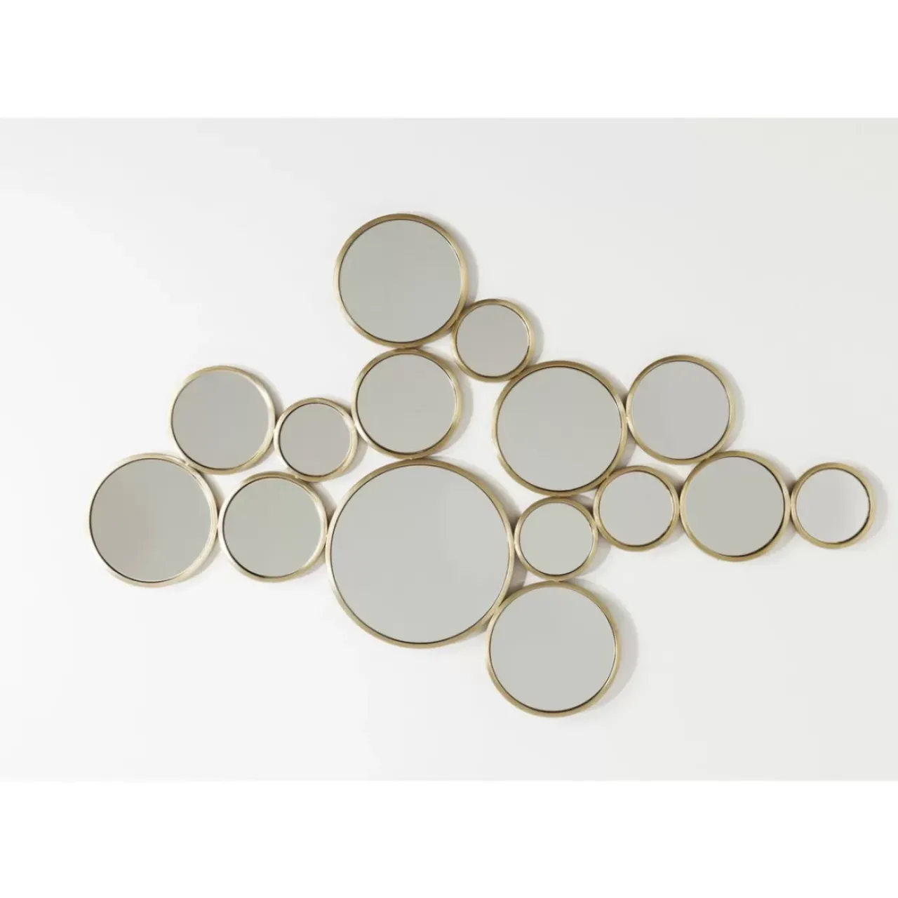 KARE Design Spiegel-Spiegel Bubbles Messing 183X93Cm