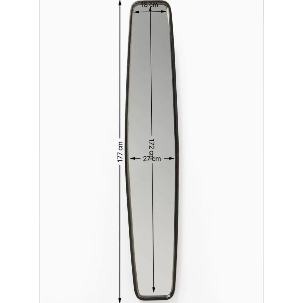 KARE Design Spiegel-Spiegel Clip Black 32X177Cm