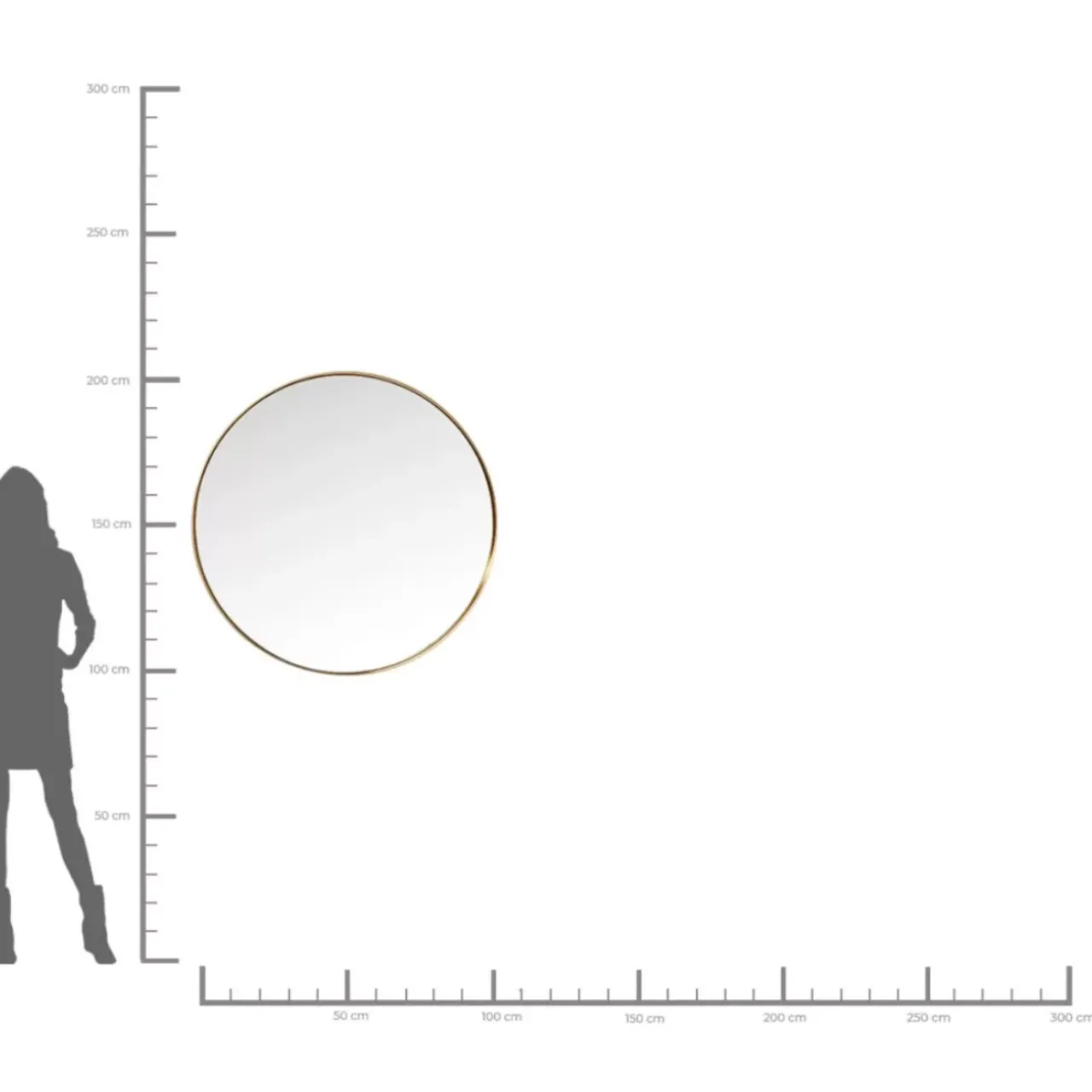 KARE Design Spiegel-Spiegel Curve Mo Brass O100