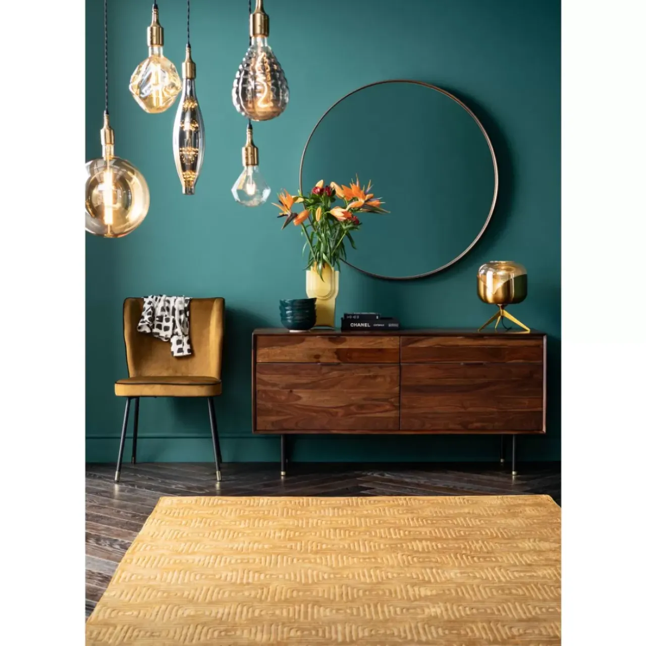 KARE Design Spiegel-Spiegel Curve Mo Brass O100