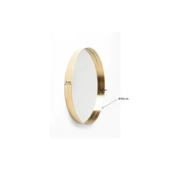 KARE Design Spiegel-Spiegel Curve Mo Brass O60Cm