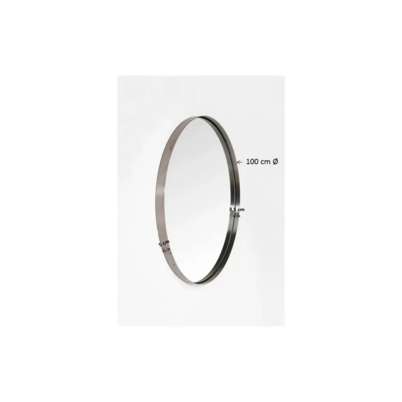 KARE Design Spiegel-Spiegel Curve Round Brass O100Cm