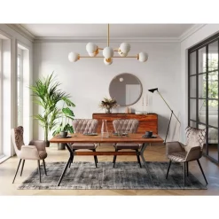 KARE Design Spiegel-Spiegel Curve Round Copper O100Cm