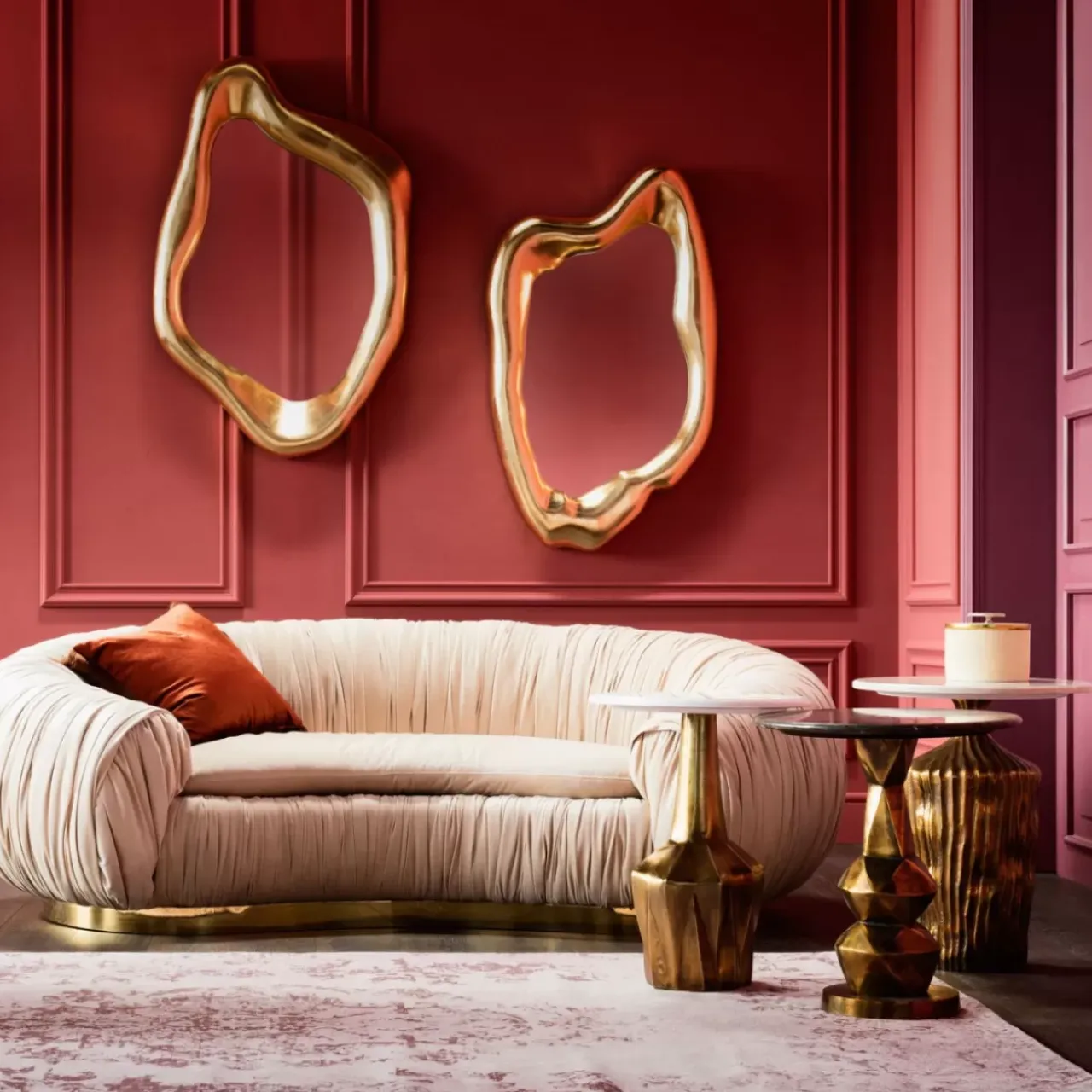 KARE Design Spiegel-Spiegel Hologram Gold 68X117Cm