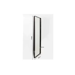 KARE Design Spiegel-Spiegel Ombra Mo Soft Schwarz 80X200Cm