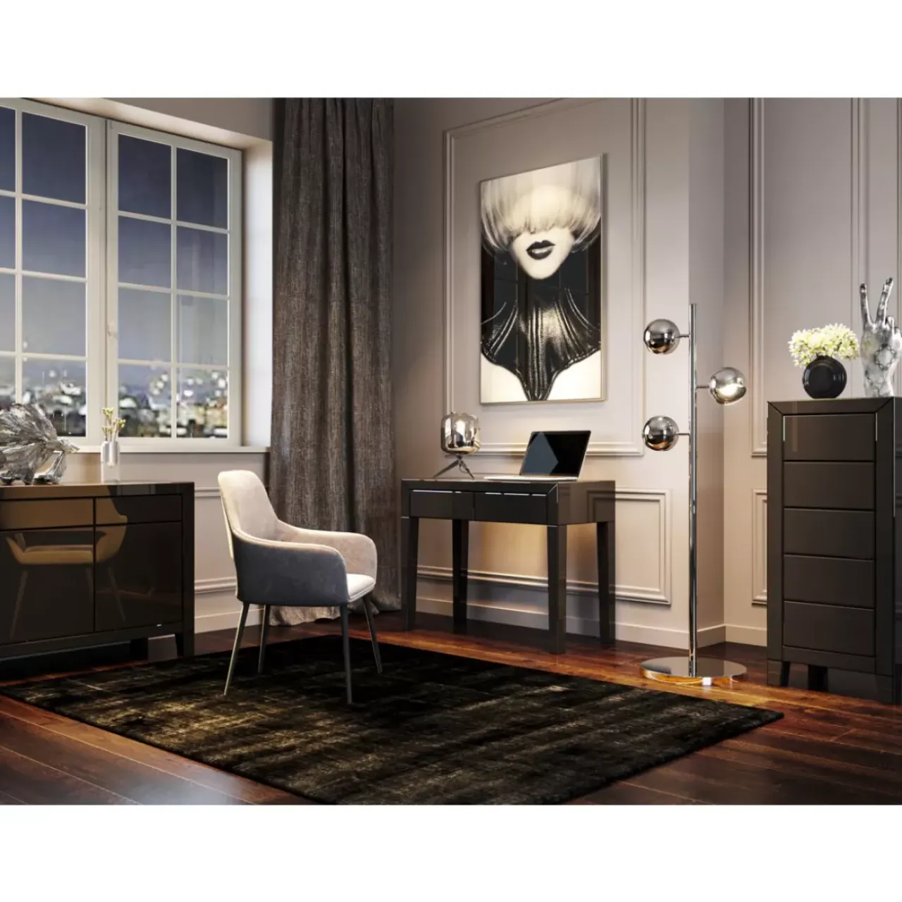 KARE Design Steh & Bodenleuchten-Stehleuchte Calotta Chrome