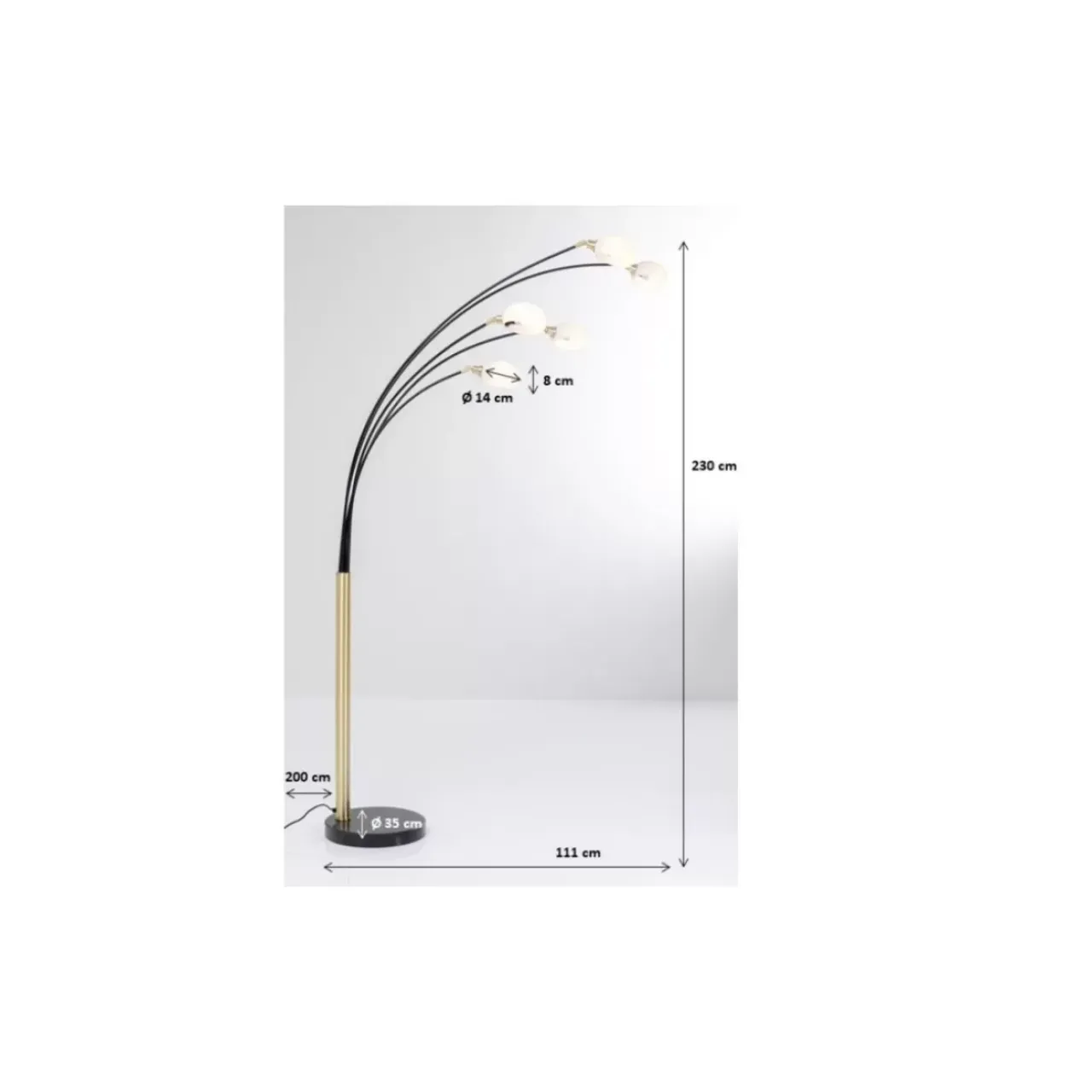 KARE Design Steh & Bodenleuchten-Stehleuchte Five Fingers Duo