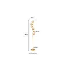 KARE Design Steh & Bodenleuchten-Stehleuchte Scala Balls Brass 160Cm