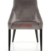 KARE Design Stühle-Stuhl Black Mode Velvet Grau