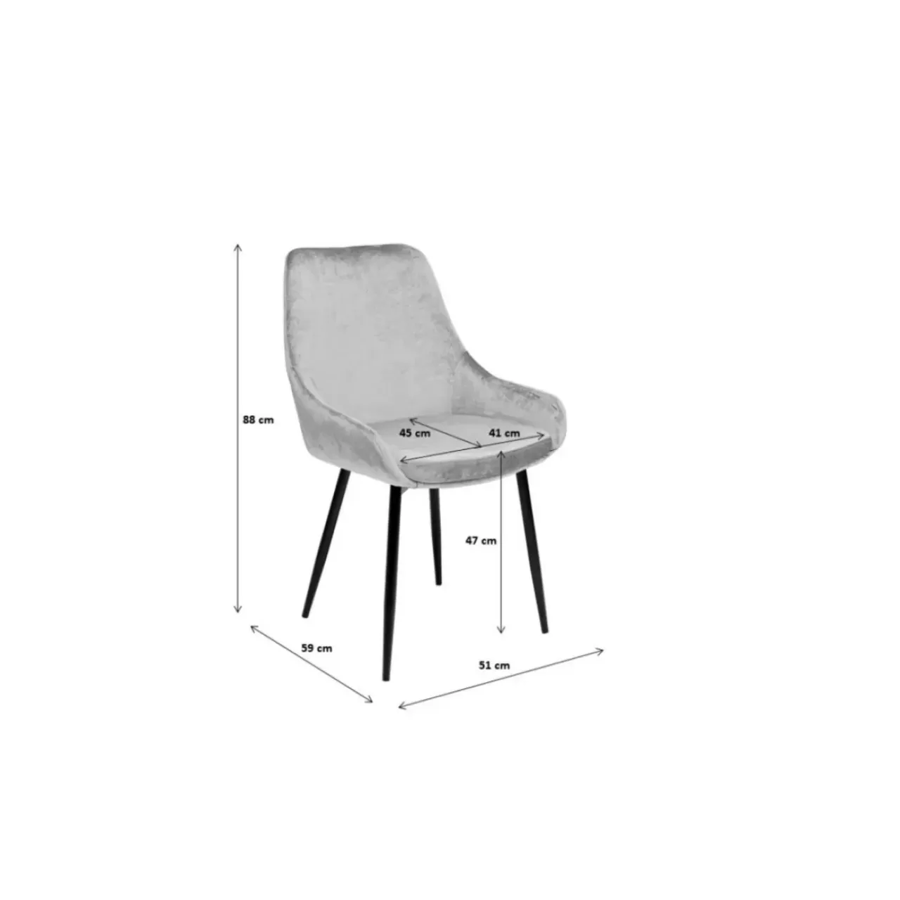 KARE Design Stühle-Stuhl East Side Silbergrau Xl