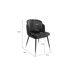 KARE Design Stühle-Stuhl Hojas Blau