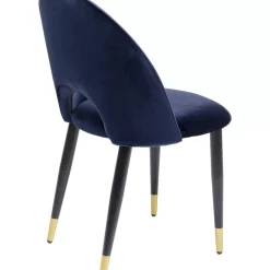 KARE Design Stühle-Stuhl Iris Velvet Blau (2/Set)