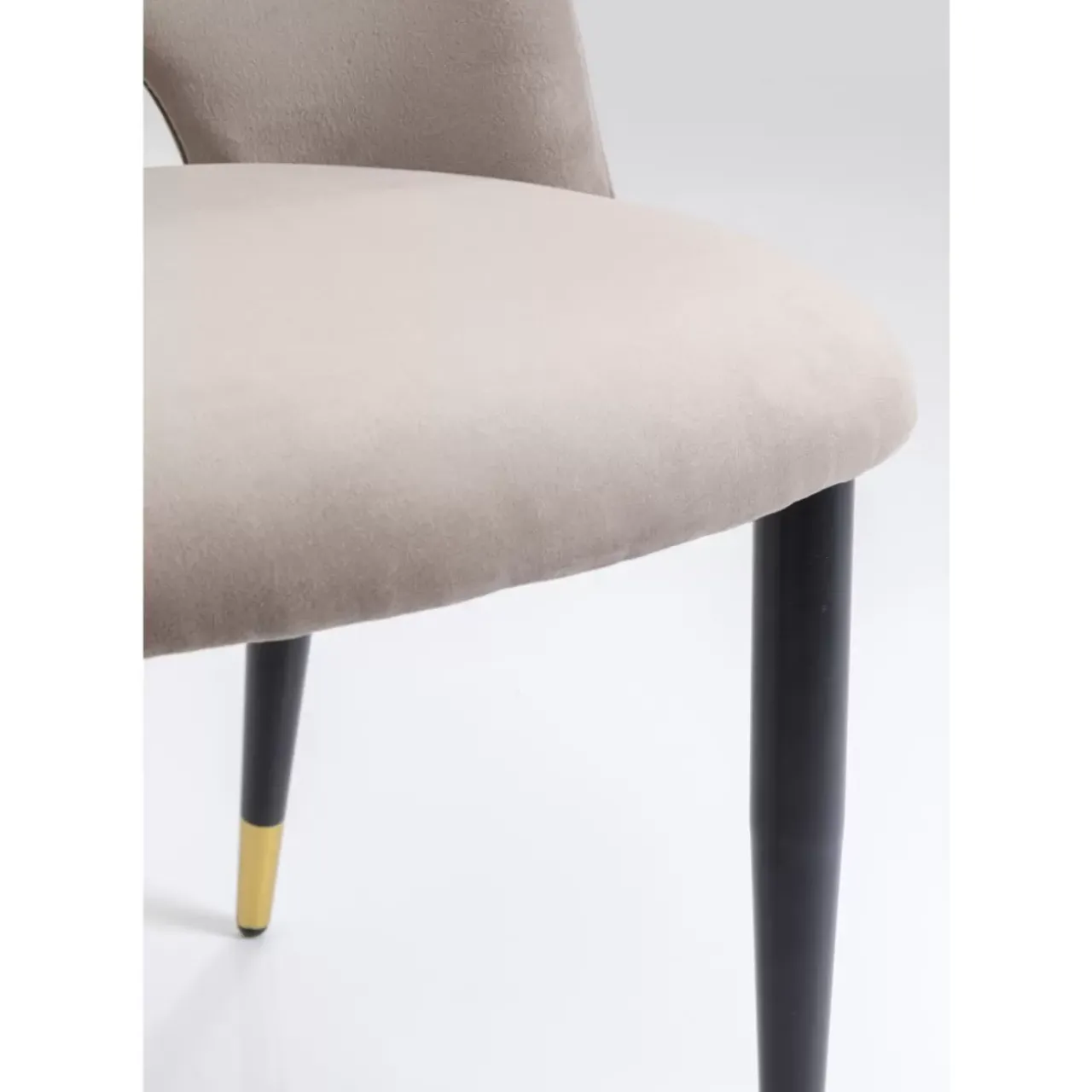KARE Design Stühle-Stuhl Iris Velvet Taupe (2/Set)