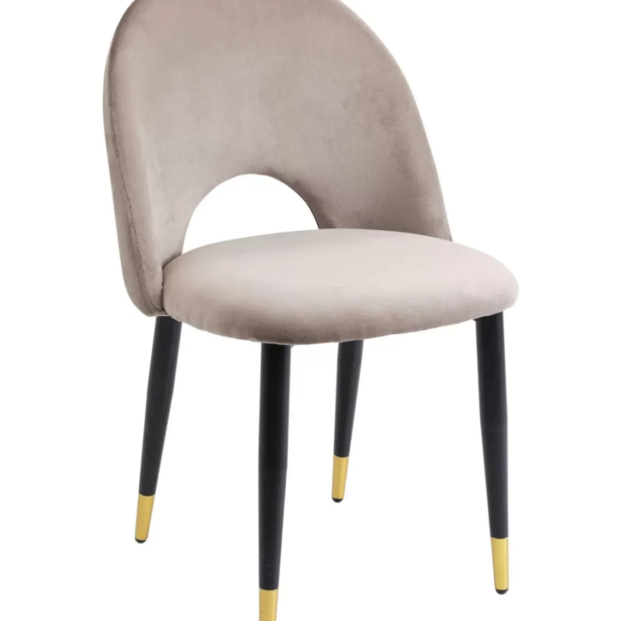 KARE Design Stühle-Stuhl Iris Velvet Taupe (2/Set)
