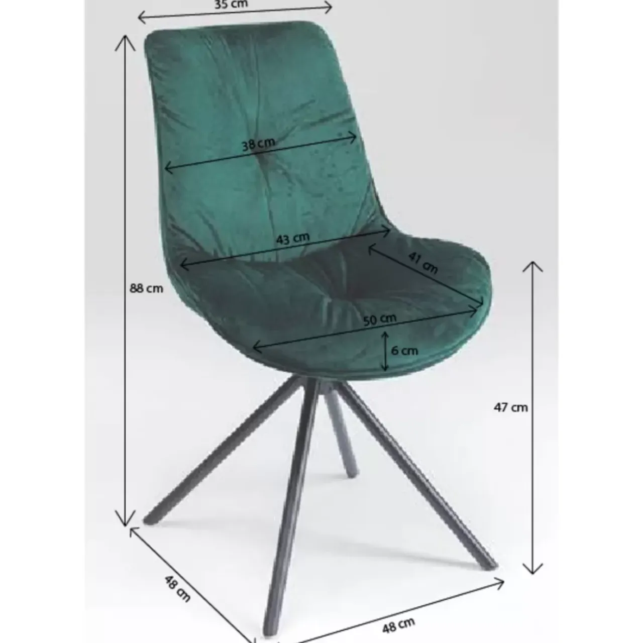 KARE Design Stühle-Stuhl Mila Grun
