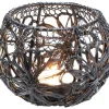 KARE Design Deko & Geschenkartikel-Teelichthalter Hayat Schwarz O12Cm