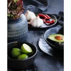 KARE Design Geschirr & Tischaccessoires-Teller Organic Black O26Cm