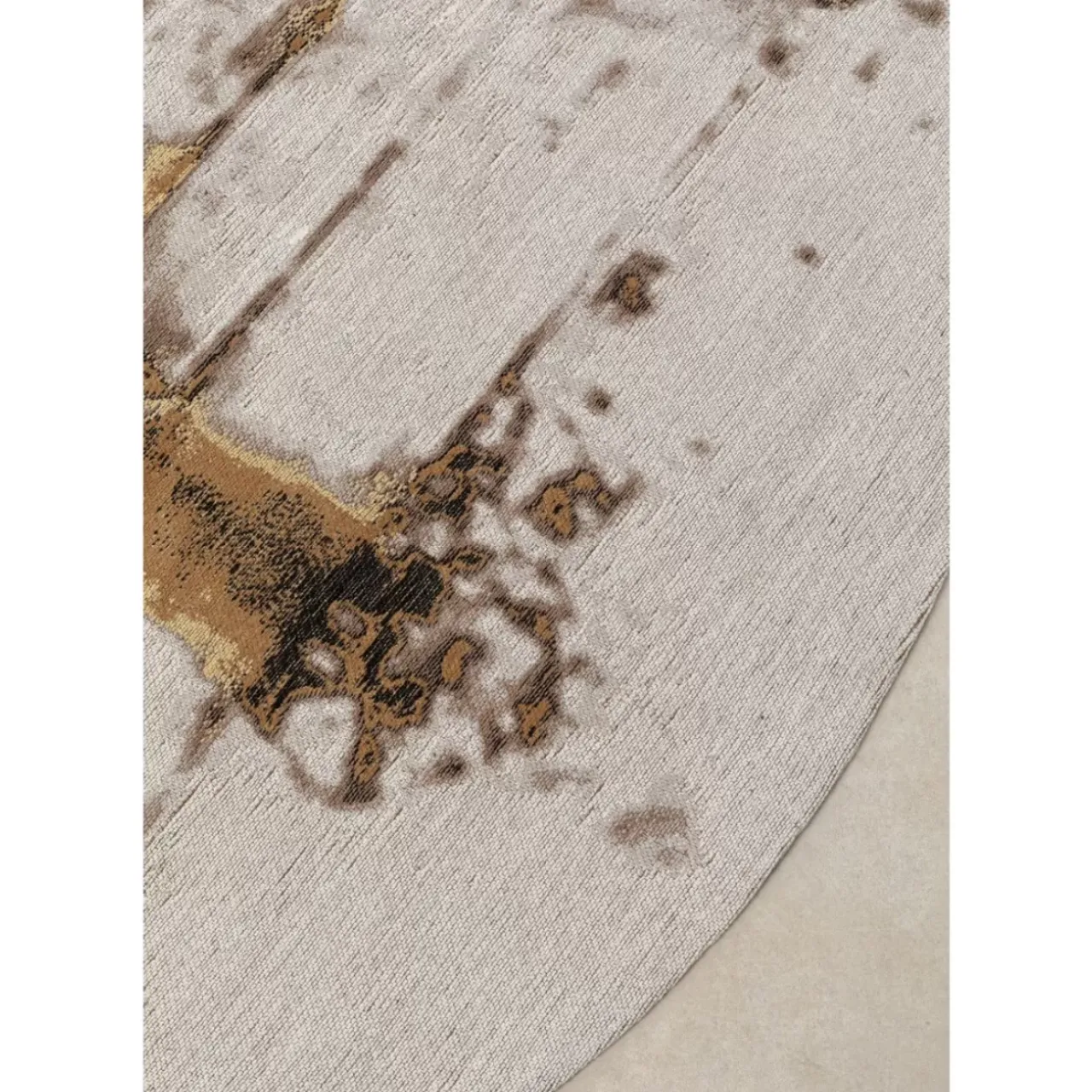 KARE Design Teppiche-Teppich Abstract Grey Line O200Cm