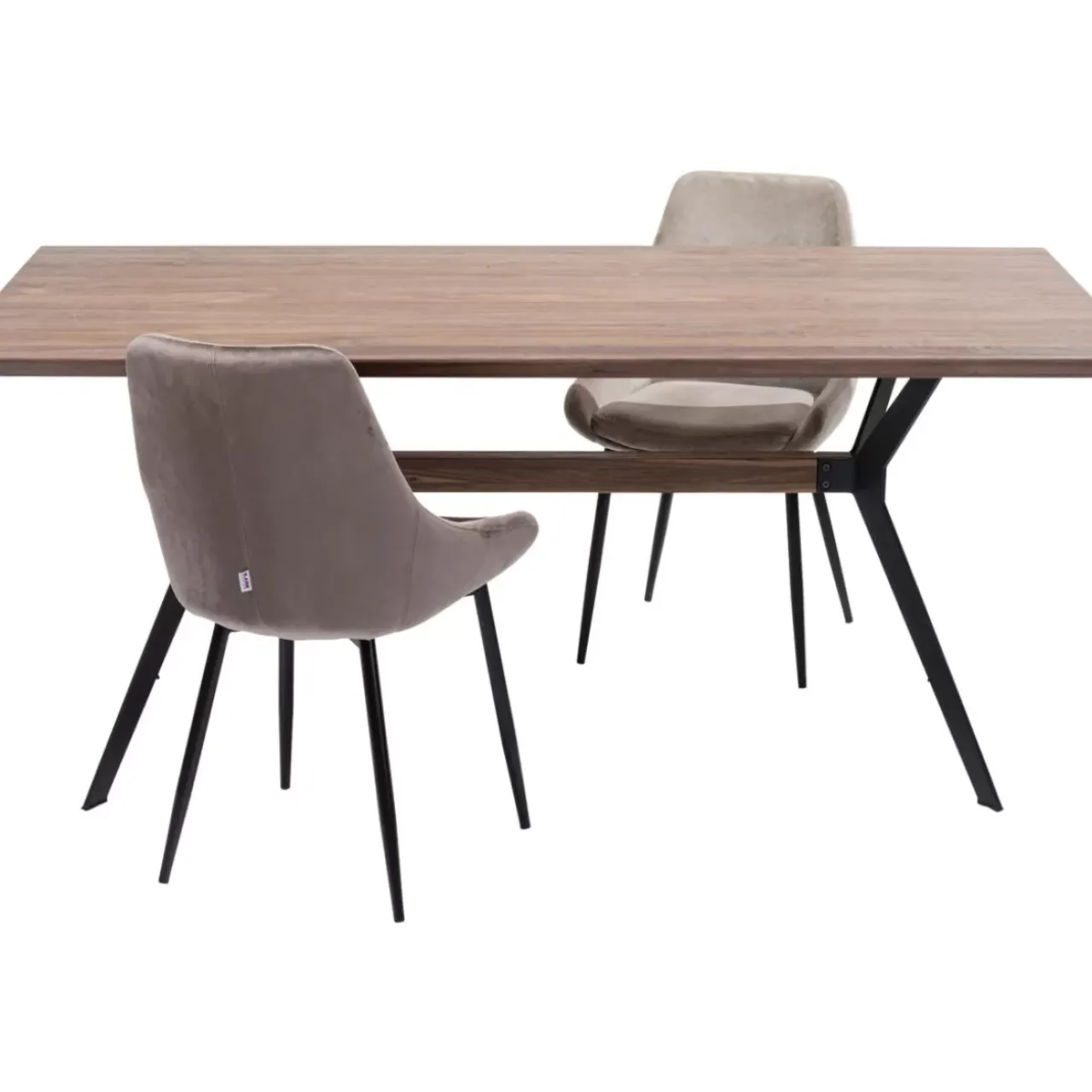 KARE Design Tische-Tisch Downtown Walnuss 220X100Cm