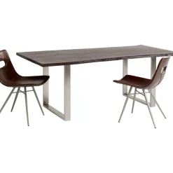 KARE Design Tische-Tisch Harmony Dunkel Chrom 180X90
