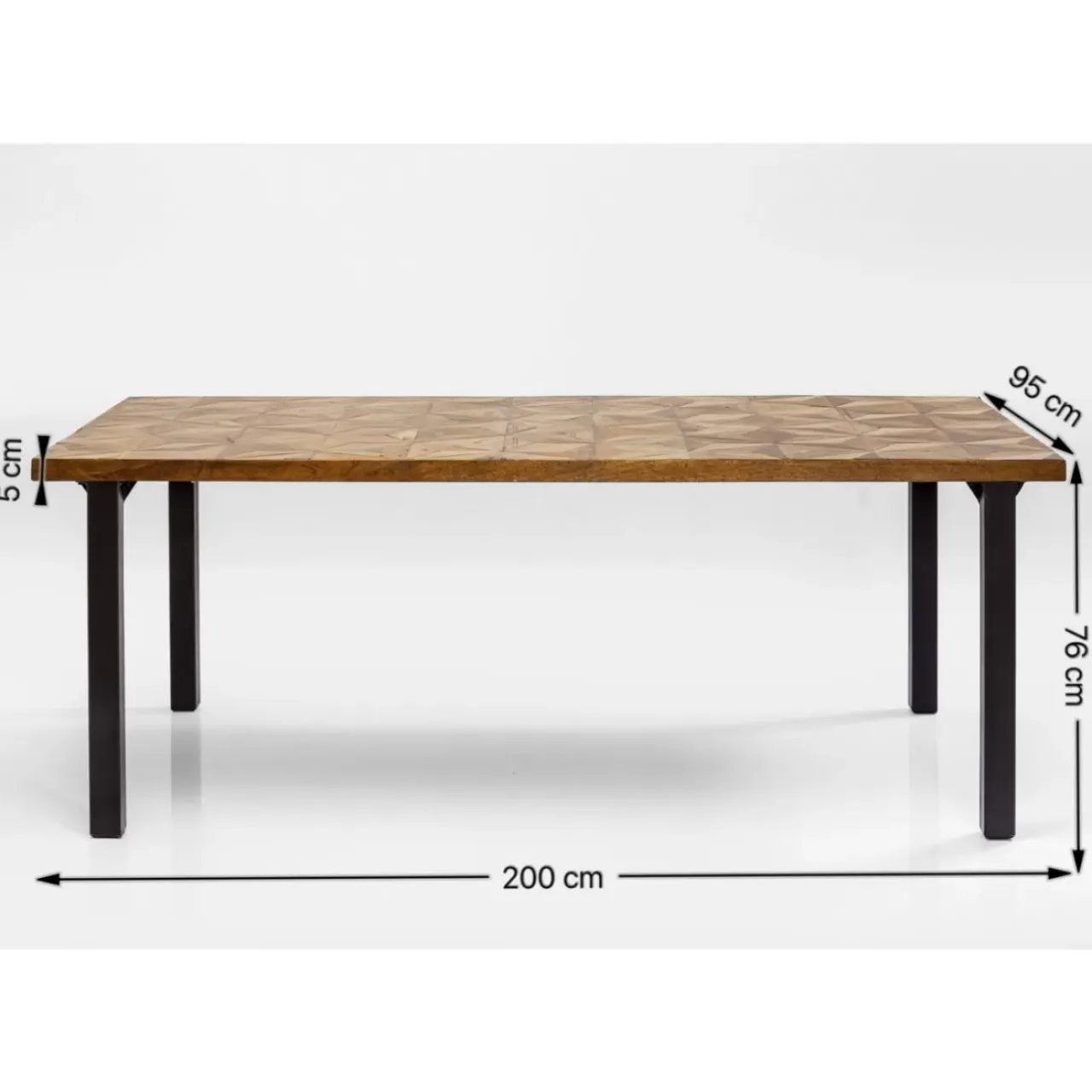 KARE Design Tische-Tisch Illusion Gold 200X95Cm