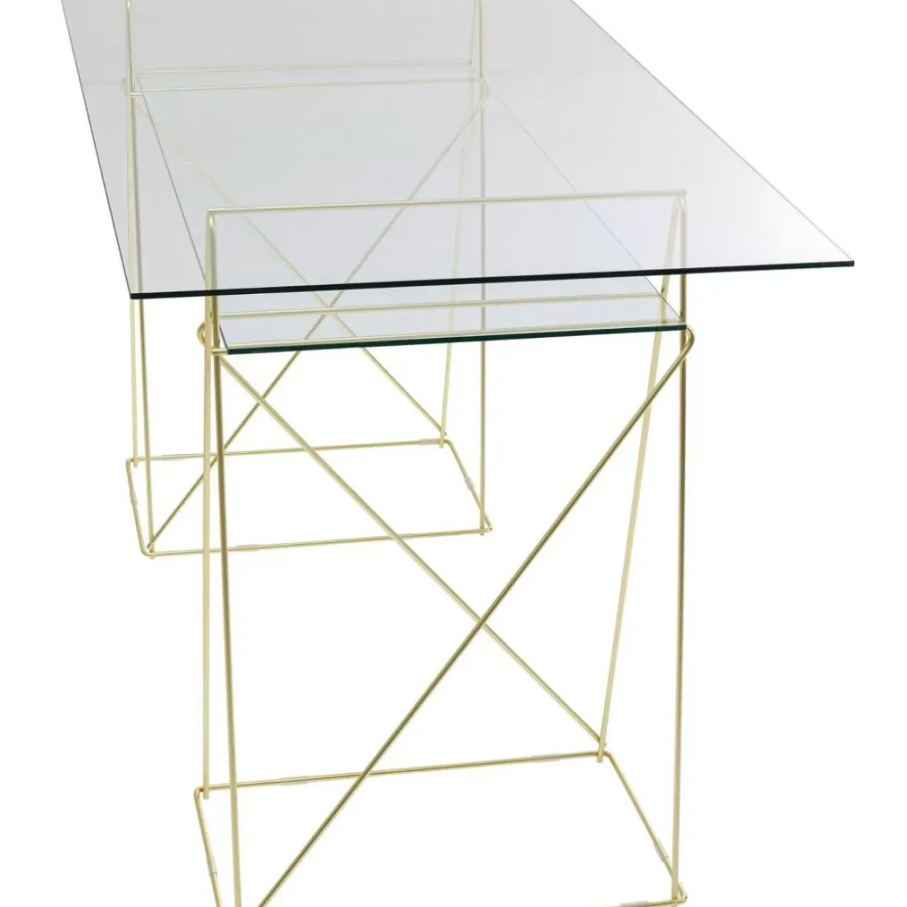 KARE Design Tische-Tisch Polar Messing Matt 8Mm Esg