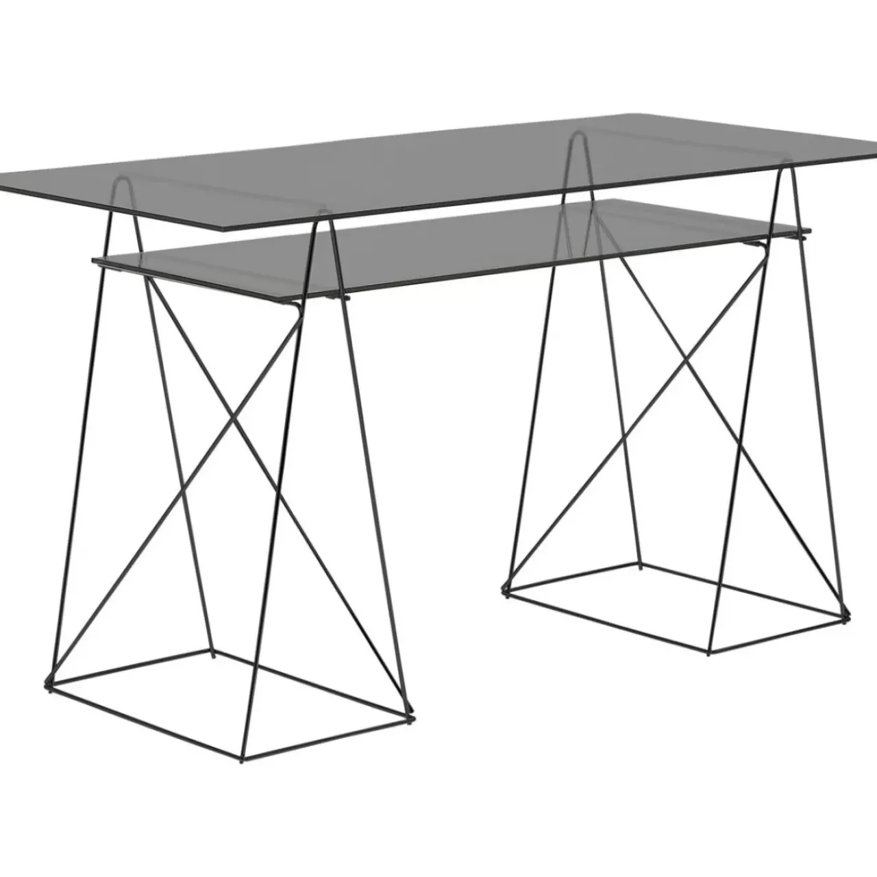 KARE Design Tische-Tisch Polar Schwarz 8Mm Esg 135X65Cm