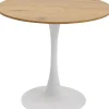 KARE Design Tische-Tisch Schickeria Eichenoptik Weis O80Cm