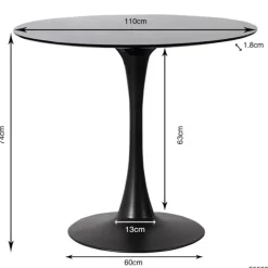 KARE Design Tische-Tisch Schickeria Schwarz O110