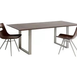 KARE Design Tische-Tisch Symphony Dunkel Silber 200X100