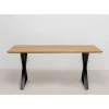 KARE Design Tische-Tisch Symphony Eiche Cross Schwarz 180X90Cm