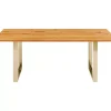 KARE Design Tische-Tisch Symphony Eiche Messing 200X100