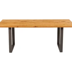KARE Design Tische-Tisch Symphony Eiche Rohstahl 180X90