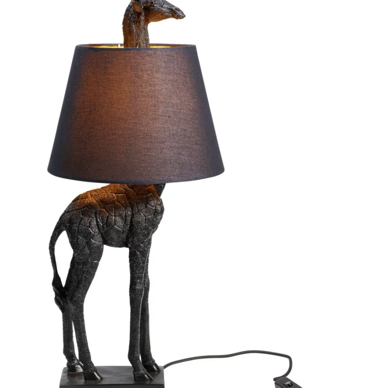 KARE Design Tischleuchten-Tischleuchte Animal Giraffe Matt Schwarz