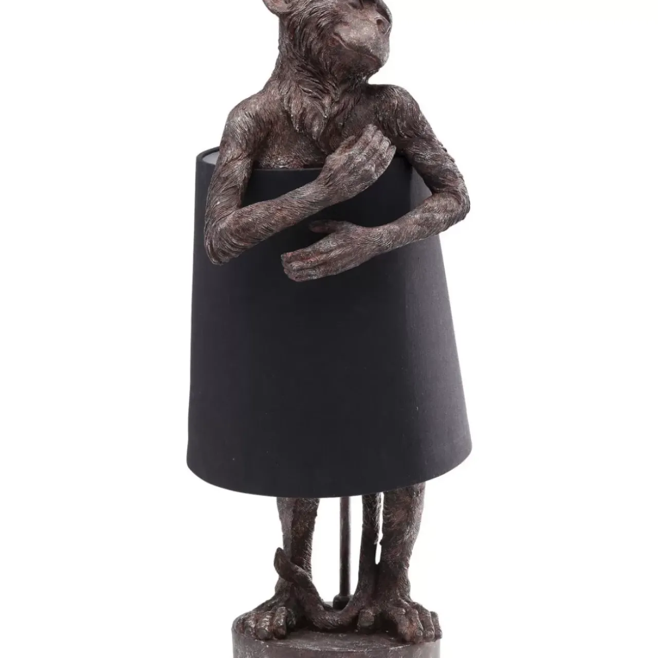 KARE Design Tischleuchten-Tischleuchte Animal Monkey Braun Schwarz