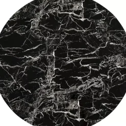 KARE Design Tische-Tischplatte Schickeria Marmoroptik Schwarz O110Cm