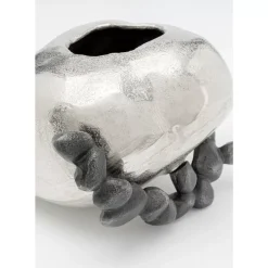 KARE Design Vasen-Vase Art Stones Silber 21Cm