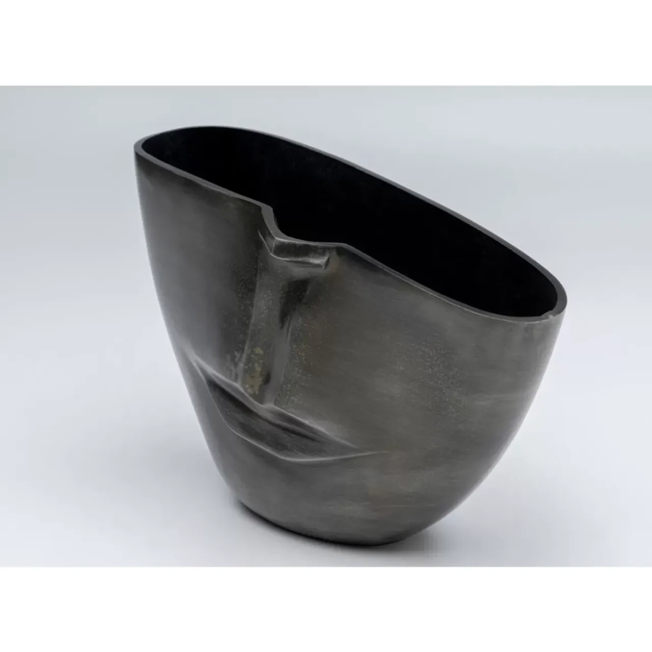 KARE Design Vasen-Vase Half Face Anthrazit 31Cm